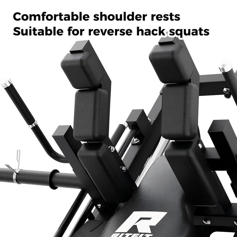 Ritfit GAZELLE PRO 3-In-1 Leg Press and Hack Squat Machine for Comprehensive Lower Body Workout