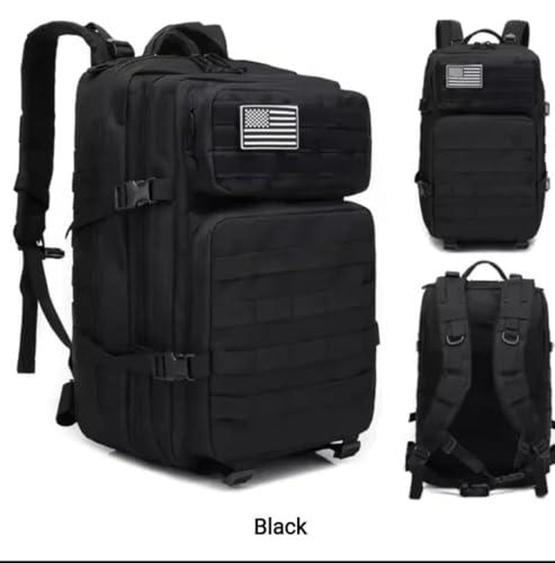 Fifarise 900D Oxford Military Tactical Backpack with MOLLE System, 45L Capacity, Padded Shoulder Straps, and Adjustable Waist Straps