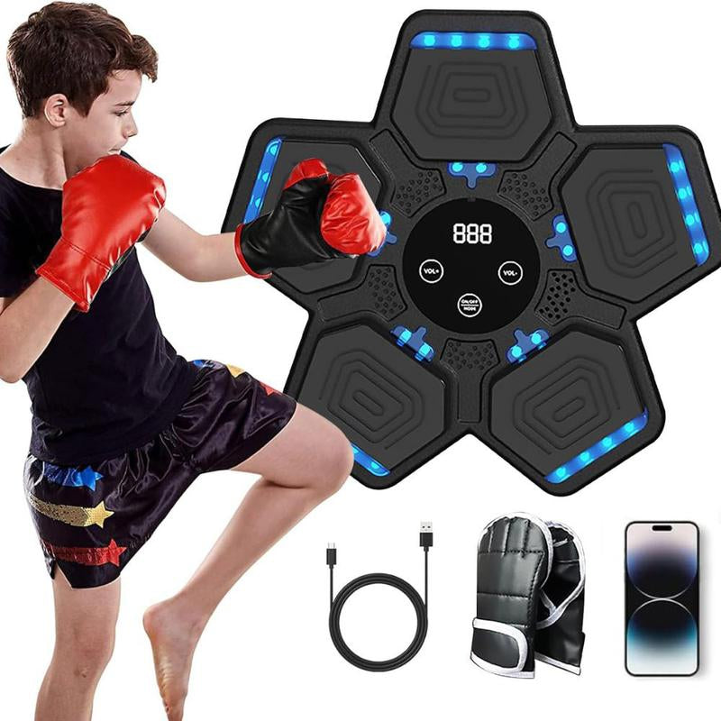 2025 New Boxing , Boxing Mount for Kids Adult, Bluetooth Boxing Traineing with Boxing Gloves, Boxing Workout Equipment Target for Home，Parent-Child Games, Office, Gym (Upgrade2.0) Boxing Gloves Boxing Equipment Convenient Attachment Boxing Machine