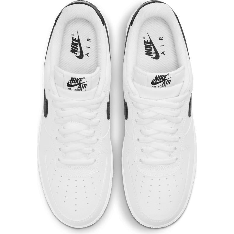 Nike Air Force 1 '07 Men'S Sneaker, White with Black Detailing, Classic Design, Comfortable Fit