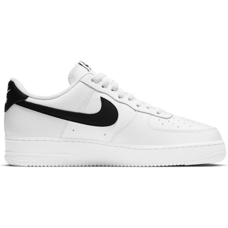 Nike Air Force 1 '07 Men'S Sneaker, White with Black Detailing, Classic Design, Comfortable Fit