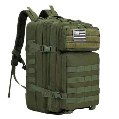 Fifarise 900D Oxford Military Tactical Backpack with MOLLE System, 45L Capacity, Padded Shoulder Straps, and Adjustable Waist Straps