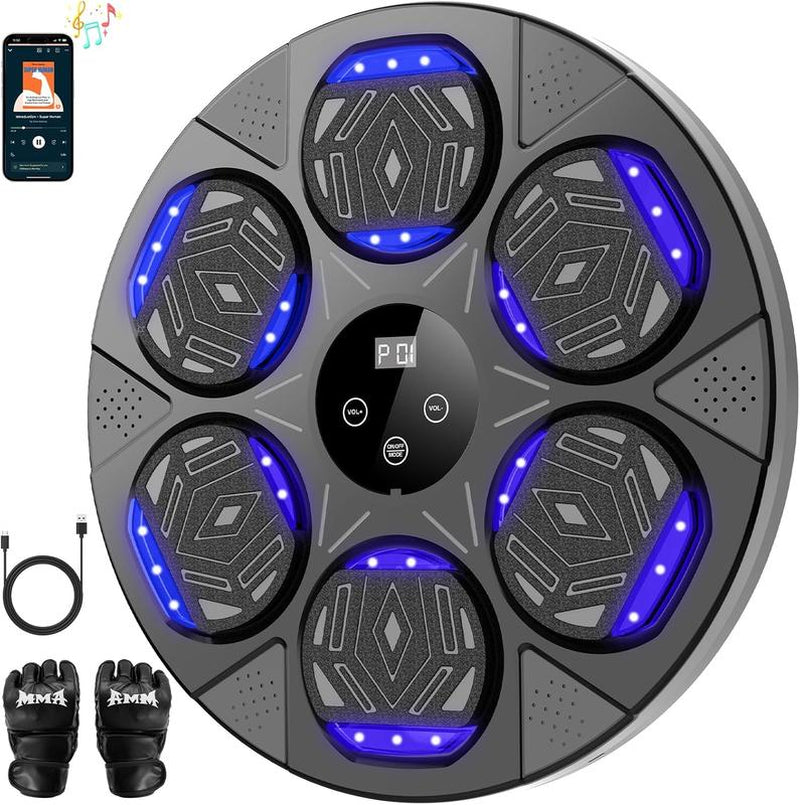 2025 New Boxing , Boxing Mount for Kids Adult, Bluetooth Boxing Traineing with Boxing Gloves, Boxing Workout Equipment Target for Home，Parent-Child Games, Office, Gym (Upgrade2.0) Boxing Gloves Boxing Equipment Convenient Attachment Boxing Machine