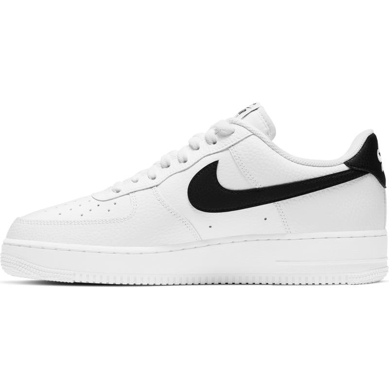 Nike Air Force 1 '07 Men'S Sneaker, White with Black Detailing, Classic Design, Comfortable Fit