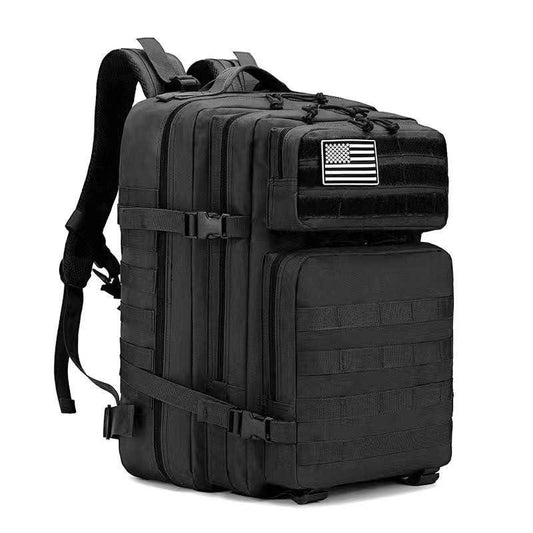 Fifarise 900D Oxford Military Tactical Backpack with MOLLE System, 45L Capacity, Padded Shoulder Straps, and Adjustable Waist Straps