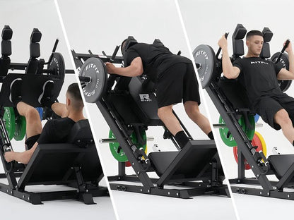 Ritfit GAZELLE PRO 3-In-1 Leg Press and Hack Squat Machine for Comprehensive Lower Body Workout