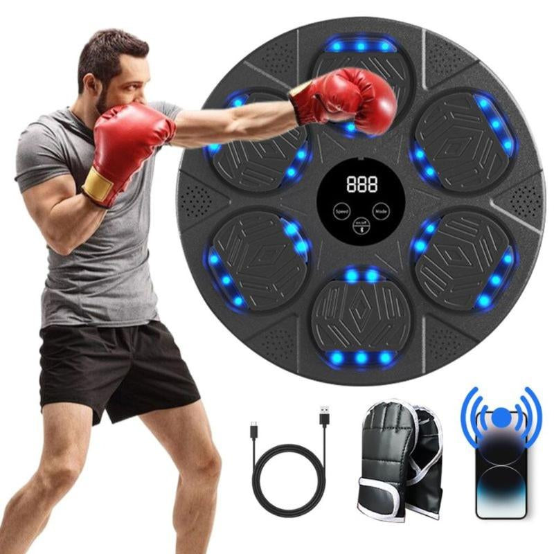 2025 New Boxing , Boxing Mount for Kids Adult, Bluetooth Boxing Traineing with Boxing Gloves, Boxing Workout Equipment Target for Home，Parent-Child Games, Office, Gym (Upgrade2.0) Boxing Gloves Boxing Equipment Convenient Attachment Boxing Machine