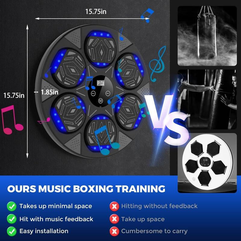 2025 New Boxing , Boxing Mount for Kids Adult, Bluetooth Boxing Traineing with Boxing Gloves, Boxing Workout Equipment Target for Home，Parent-Child Games, Office, Gym (Upgrade2.0) Boxing Gloves Boxing Equipment Convenient Attachment Boxing Machine