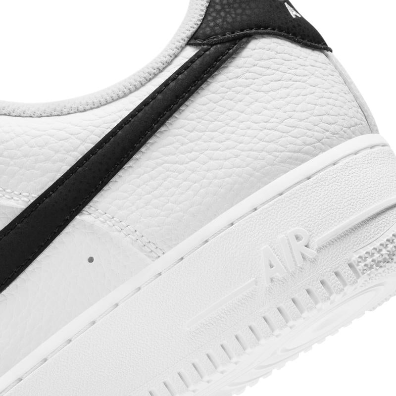 Nike Air Force 1 '07 Men'S Sneaker, White with Black Detailing, Classic Design, Comfortable Fit