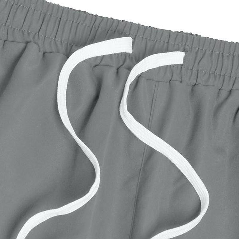 Loose Sports Pants Men'S Trousers Grey Side Stripes with Gold Accent Stripe Comfortable Design Athleisure Style Bottoms Athletic Bottoms Gymwear